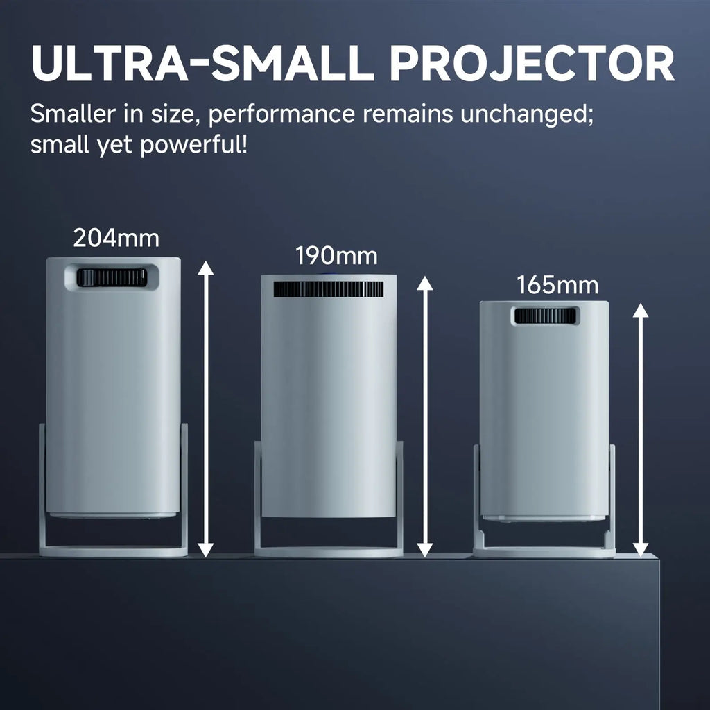 Smart Room Mini Projector Android 14 WiFi6 BT 5.0 Supports 4K 1280