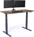 Classic Electric Standing Desk - desk Height Adjustable Sit/Stand Desk - Dual Motor with Memory Presets, Stable T-Style Legs - Gaming or Home Office Workstation - 60”X30”, Reclaimed Wood