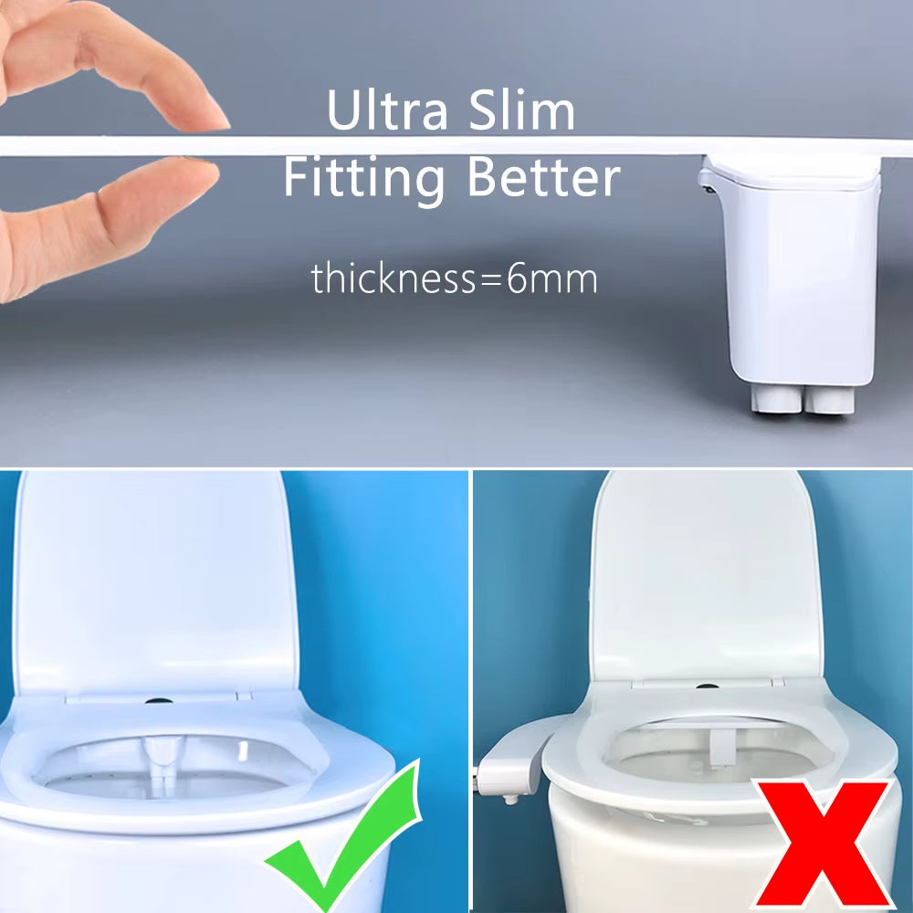 Bidet  Toilet Bidet Attachment for Toilets Seat Japanese Cover Non Electric Slim Shattaf Badette